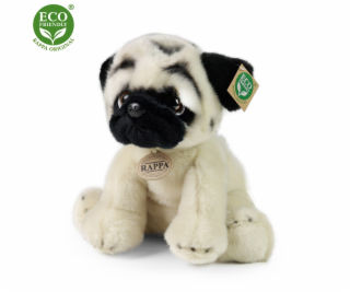 Rappa Plyšový pes mops 30 cm ECO-FRIENDLY