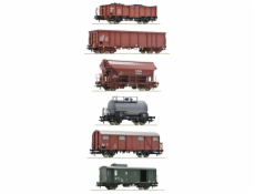Roco Sada 6 ks nákladních vagónů, DR - 76030