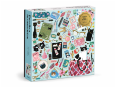 Galison Fóliové puzzle Kočičí elegance 500 dílků