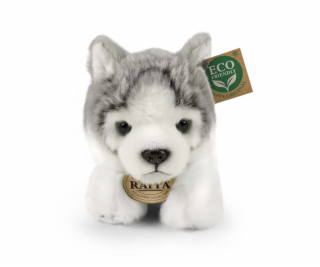 Rappa Plyšový pes husky ležící 20 cm ECO-FRIENDLY