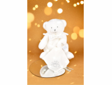 Doudou Dárková sada Plyšový medvídek s dečkou 30 cm béžový