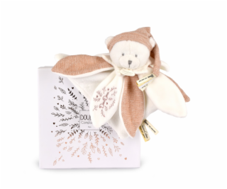 Doudou Dárková sada Plyšový muchláček medvídek s čepičkou...