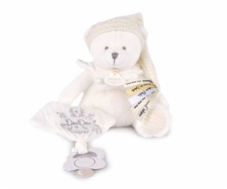 Doudou Dárková sada Plyšový medvídek s úchytem na dudlík ...