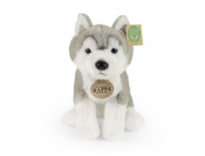 Rappa Plyšový pes husky sedící 23 cm SOFT COLLECTION, ECO-FRIENDLY