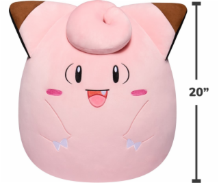 Jazwares SQUISHMALLOWS POKEMON plyšový Clefairy, 50 cm