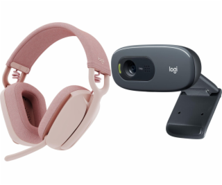 Logitech Sluchátka Zone Vibe 100 (981-001224) + C270 (960...