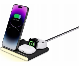 Jabees PowerGlow 4v1 QI nabíječka pro telefon Smartwatch ...