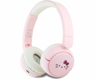 HelloKitty Bluetooth sluchátka s logem Hello Kitty růžová