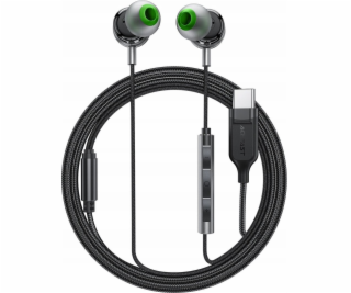 Acefast Kabelová sluchátka do uší L5 USB-C 1,2 m - černá