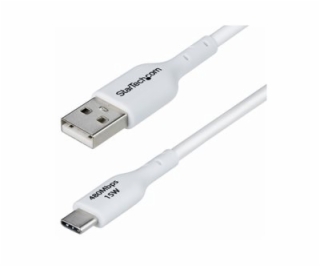 StarTech.com 2m (6.6ft) White USB-A to USB-C Charging Cab...