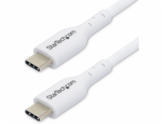 StarTech.com 3.3ft (1m) USB-C Charging Cable, Charge & Sync, 60W (3A) PD, USB 2.0 Laptop Charger Cable - White USB C Charging Cord - USB kabel - 24 pin USB-C (M) do 24 pin USB-C (M) - USB 2.0 - 3 A - 
