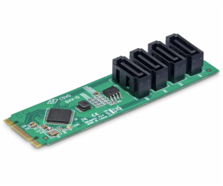 StarTech.com 4-Port M.2 to SATA Adapter Card, M.2 PCIe 3....