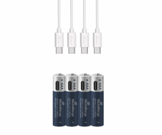 MediaRange nabíjecí USB-C Li-Ion baterie Micro AAA, 1,5V,...