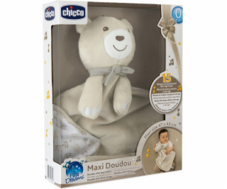 Chicco Plyšový medvěd s dekou 47x40 MAXI DOUDOU béžový