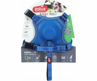 Zolux Postroj s automatickým vodítkem Easyride M modrý