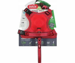 Zolux Postroj s automatickým vodítkem Easyride XL červený
