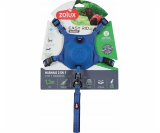 Zolux Postroj s automatickým vodítkem Easyride XS modrý