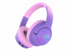 PowerLocus Dětská Bluetooth sluchátka Bobo, černá/modrá