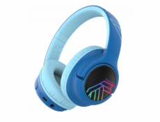 PowerLocus Dětská Bluetooth sluchátka Bobo, černá/modrá