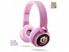 PowerLocus Dětská Bluetooth sluchátka Buddy růžová