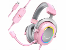 Fifine H6P AmpliGame RGB studiová sluchátka na uši s prostorovým zvukem 7.1