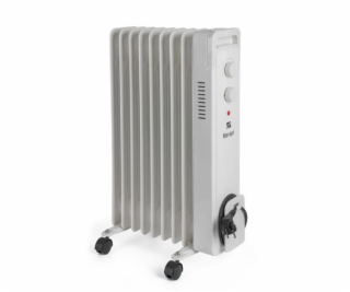 Olejový radiátor G21 Merapi bílý, 9 žeber, 2000 W