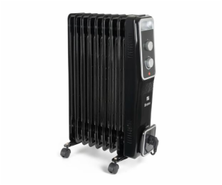Olejový radiátor G21 Bromo černý, 9 žeber, 2000 W