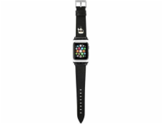 Karl Lagerfeld Karl Lagerfeld Řemínek KLAWLOKHK Apple Watch 42/44/45 mm černý řemínek Saffiano Karl Heads