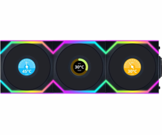 Lian Li Ventilátor UNI FAN SL Wireless LCD 120, 3 kusy, č...