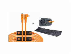 Tether Tools LeverLock&Cable Kit Optima 10G rechts orange 9,2m