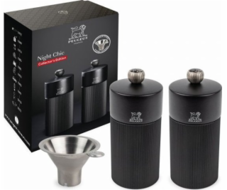 Peugeot Mlýnek na koření NIGHT CHIC sada 12 cm