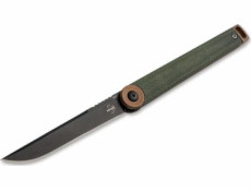 TOGO Nůž Bker Plus Kaizen Green Canvas Micarta