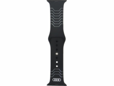 Karl Lagerfeld Silikonový řemínek Audi s geometrickým vzorem pro Apple Watch 40/41/42 mm, černý
