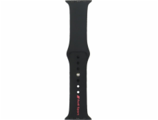 Karl Lagerfeld Silikonový řemínek s červeným logem Audi Sport pro Apple Watch 40/41/42 mm, černý