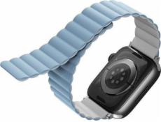 Uniq Řemínek UNIQ pro Revix Apple Watch Series 4/5/6/7/SE 40/41 mm. Oboustranný magnetický bílomodrý