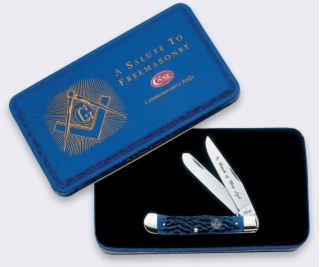 LionSteel Knives Zavírací nůž Case Masonic Trapper SS Blu...