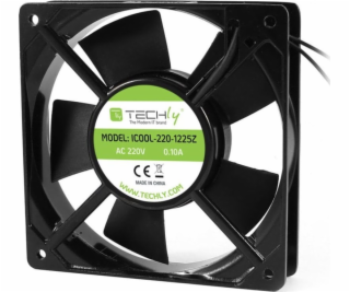 Techly Ventilátor 120x120x25 220V AC hliníkový (ICOOL-220...