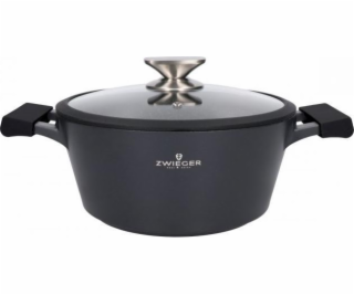 Zwieger Černý kamenný hrnec 24 cm