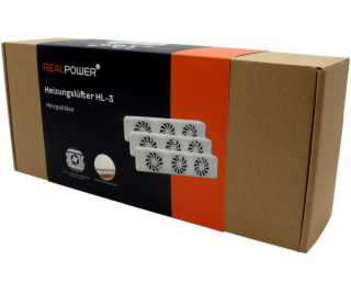 Realpower Topný ventil HL-3,3er Sada se 3 ventilátory