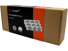 Realpower Topný ventil HL-3,3er Sada se 3 ventilátory
