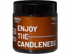Veoli Botanica Enjoy The Candleness veganská masážní svíčka se 40% bambuckým máslem a olejem ze švestkových jader 100ml