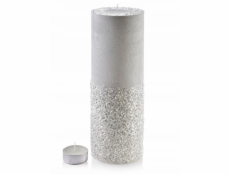 Lumarko SVÍČKA LATERNA VÁLCOVÁ 120X360 DIAMOND BÍLÝ PORCELÁN