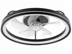 Lamkur Fargo 49892 stropní lampa s ventilátorem 1x37W LED 3000K 4000 lm černá