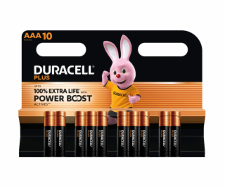 1x10 Duracell Plus Power Boost Micro MN2400 AAA LR03 1,5V