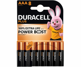 1x8 Duracell Plus Power Boost Micro MN2400 AAA LR03 1,5V