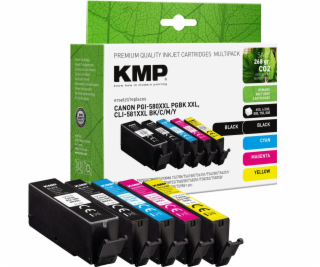 KMP Multipack kompatibel mit Canon PGI-580/CLI-581 BKCMY XXL