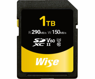 Wise SDXC UHS-II V60         1TB R:290MBs / W:150MBs  WI-...