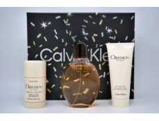 CK SET (OBSESSION (M) EDT/S 125ML + BALZÁM PO HOLENÍ 100ML + DEO STICK 75G