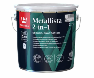 BARVA METALLISTA 2V1 A POLOMATNÁ, BÍLÁ 2,7L