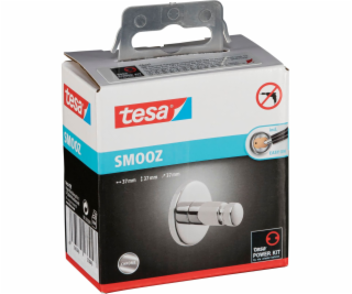 Tesa Smooz Klebehaken 40318 verchromt, rundes Design